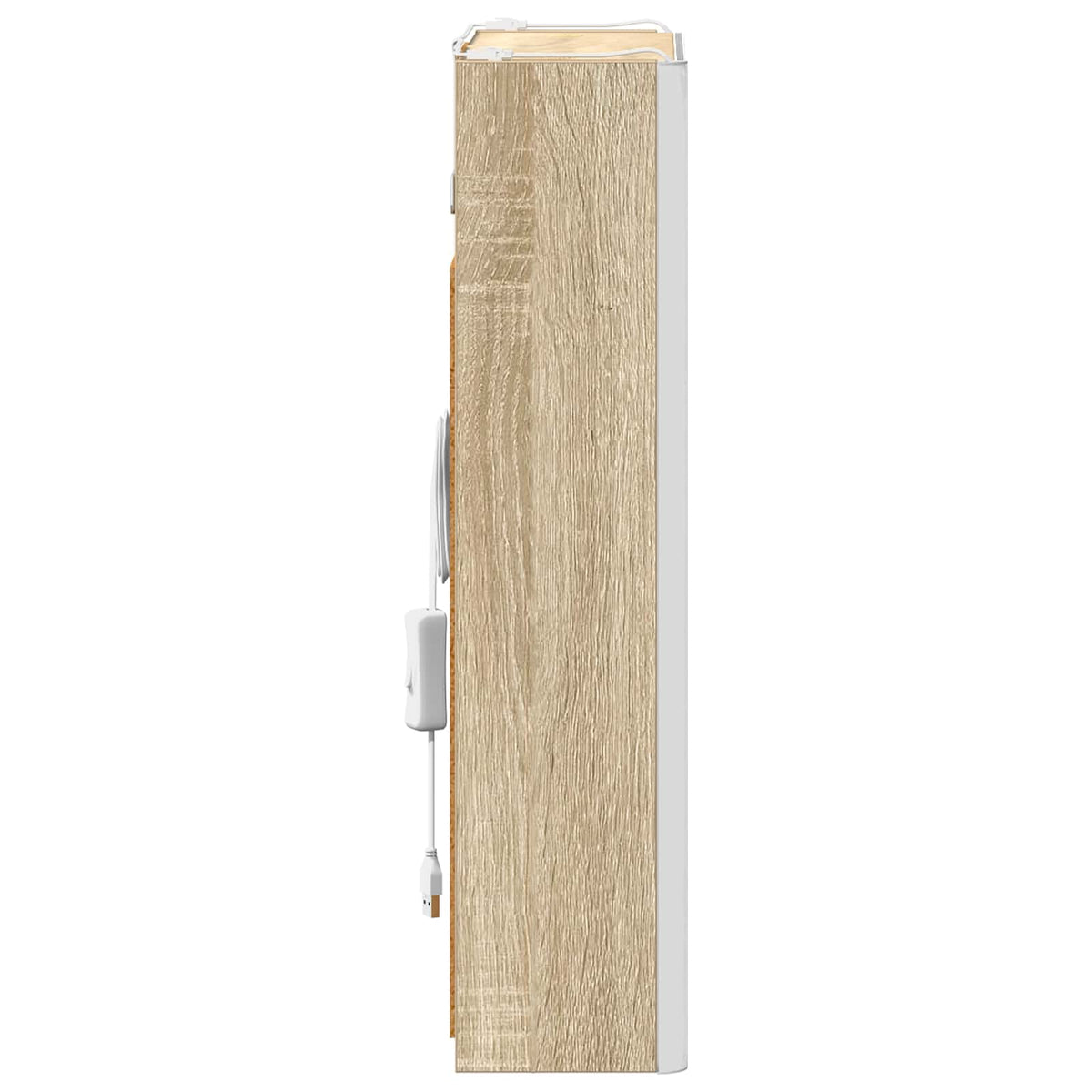 vidaXL Szafka z lustrem do łazienki Dąb Sonoma 33 x 11,5 x 50 cm