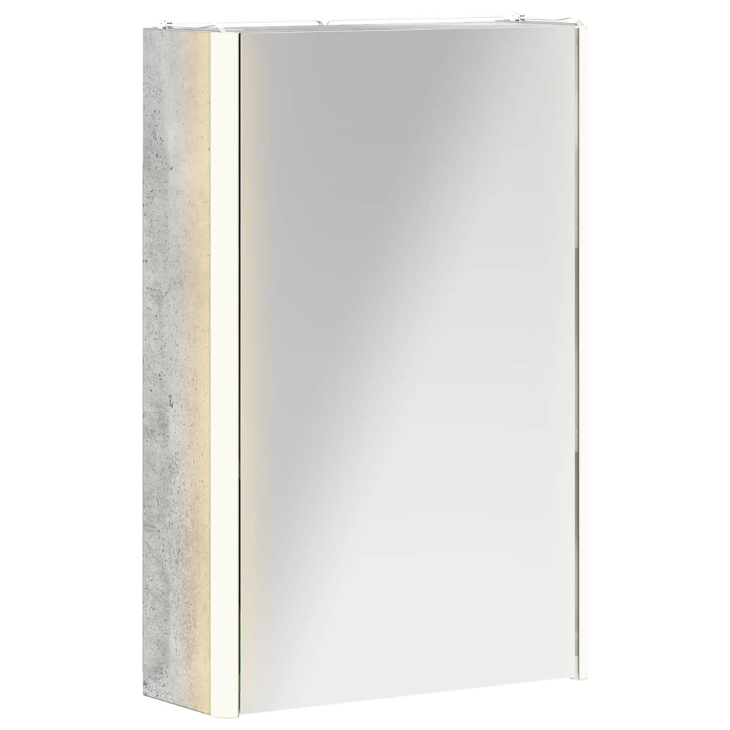 vidaXL Szafka z lustrem do łazienki Betonowy szary 33 x 11,5 x 50 cm