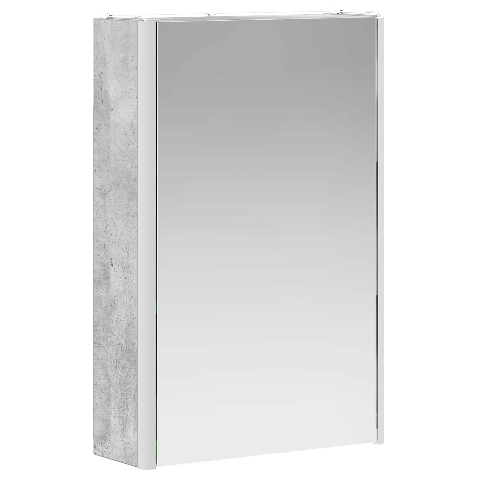 vidaXL Szafka z lustrem do łazienki Betonowy szary 33 x 11,5 x 50 cm
