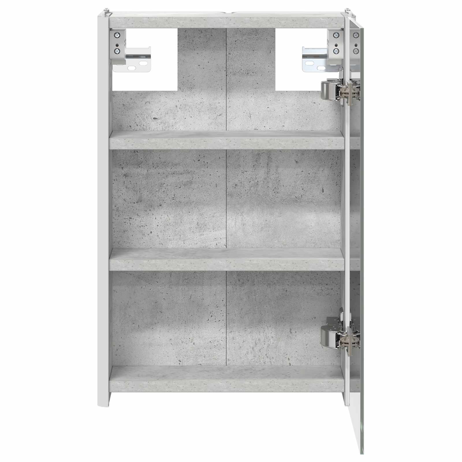 vidaXL Szafka z lustrem do łazienki Betonowy szary 33 x 11,5 x 50 cm