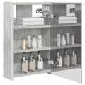 vidaXL Szafka z lustrem do łazienki Betonowy szary 33 x 11,5 x 50 cm
