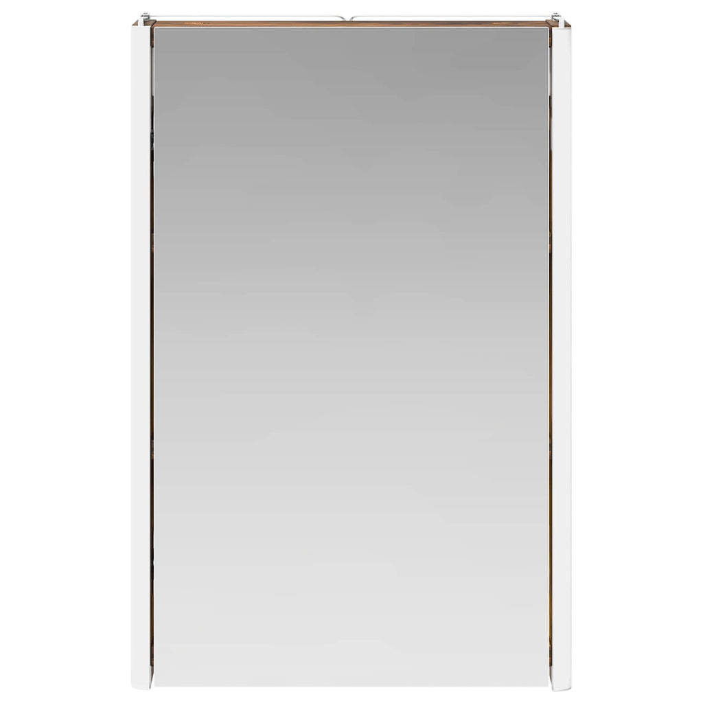 vidaXL Szafka z lustrem do łazienki Dąb wędzony 33 x 11,5 x 50 cm