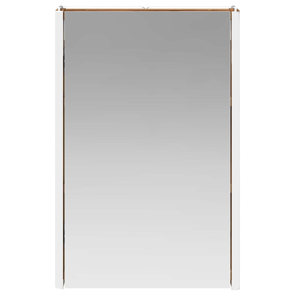 vidaXL Szafka z lustrem do łazienki Stare drewno 33 x 11,5 x 50 cm