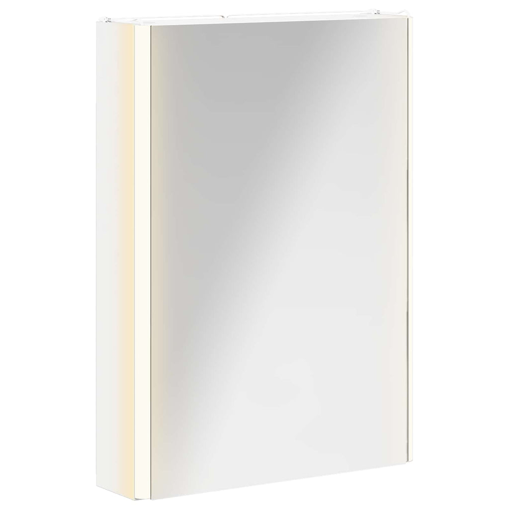 vidaXL Szafka z lustrem do łazienki Biały 43 x 11,5 x 60,5 cm