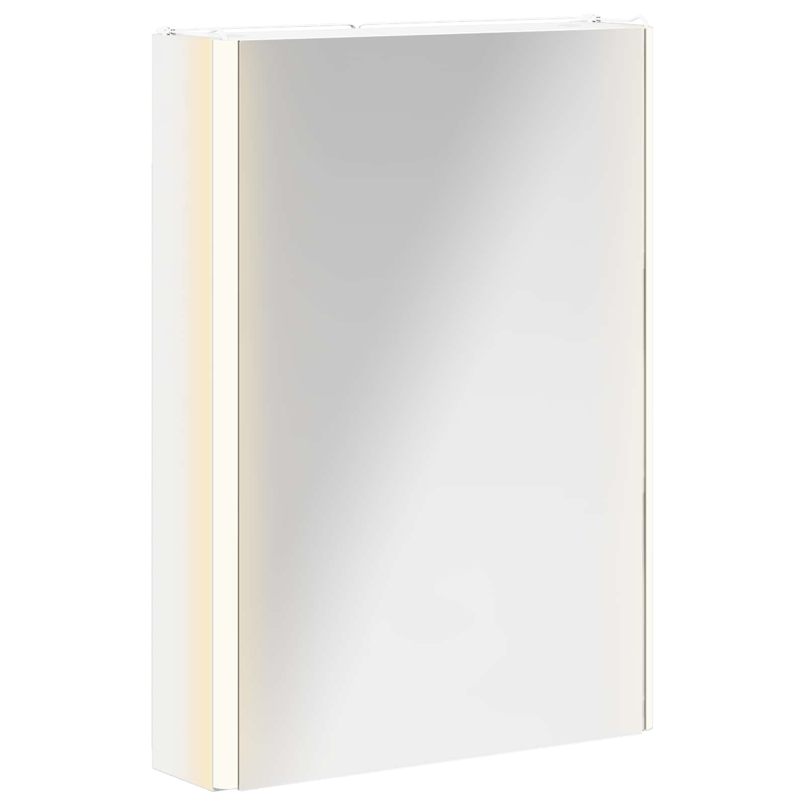 vidaXL Szafka z lustrem do łazienki Biały 43 x 11,5 x 60,5 cm