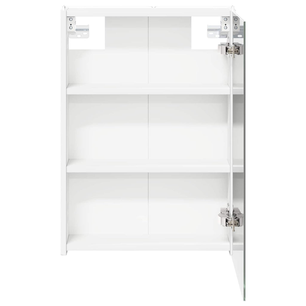 vidaXL Szafka z lustrem do łazienki Biały 43 x 11,5 x 60,5 cm