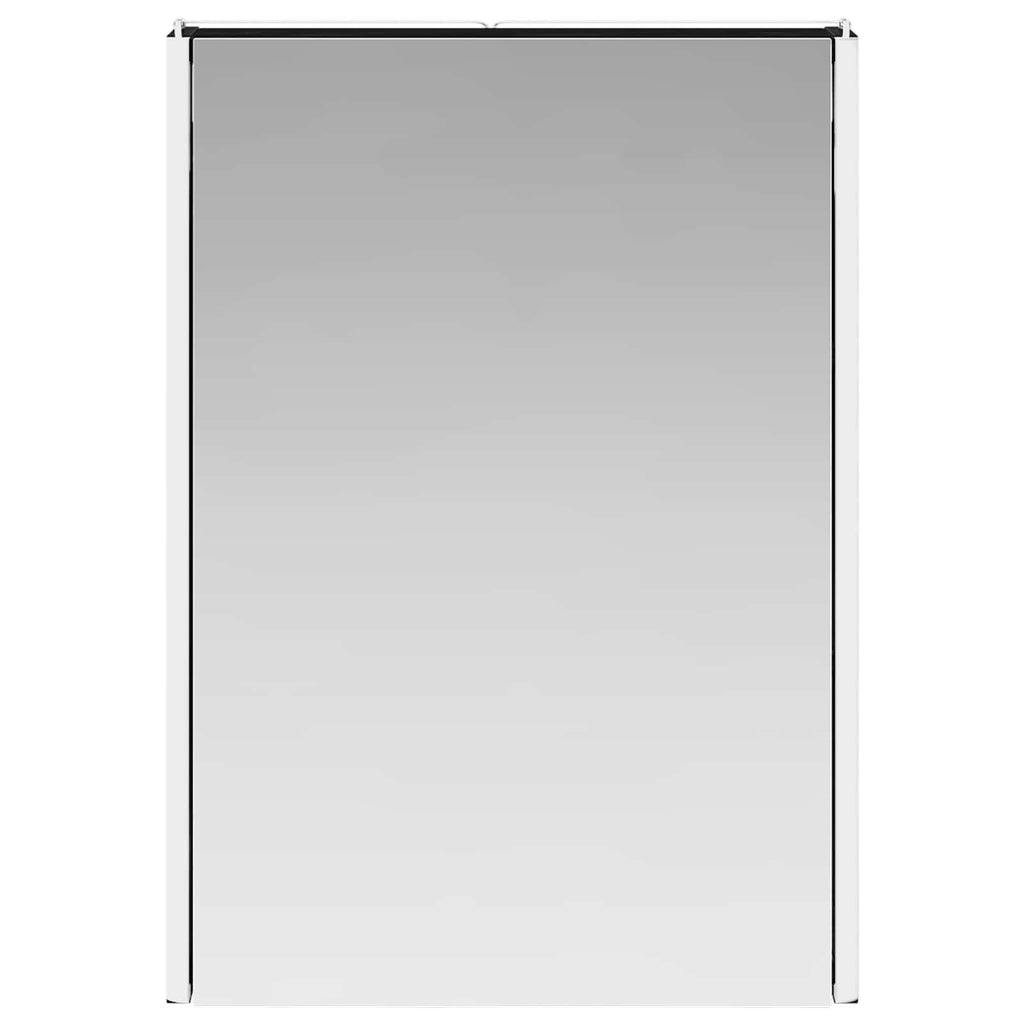 vidaXL Szafka z lustrem do łazienki Czarny Dąb 43 x 11,5 x 60,5 cm