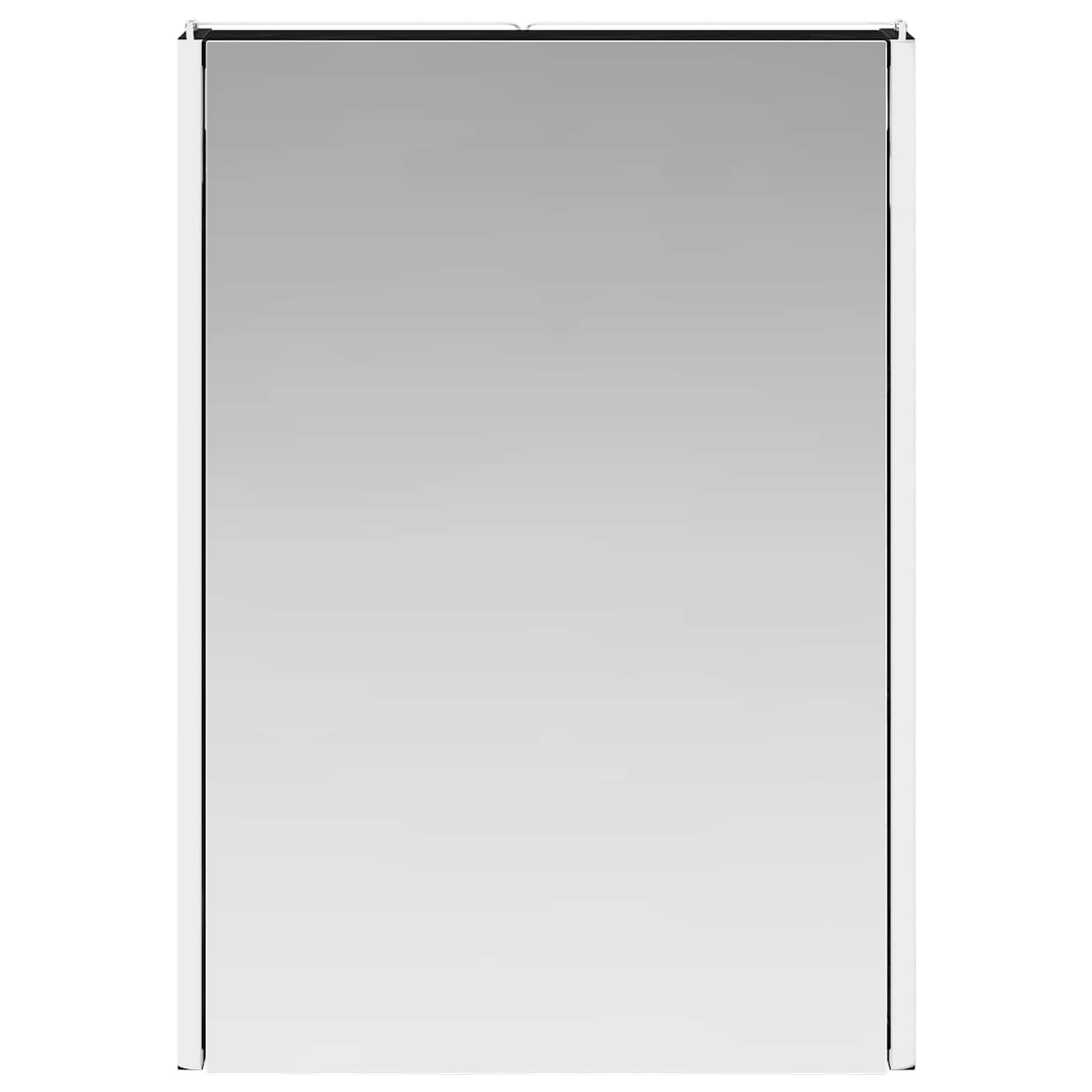 vidaXL Szafka z lustrem do łazienki Czarny Dąb 43 x 11,5 x 60,5 cm