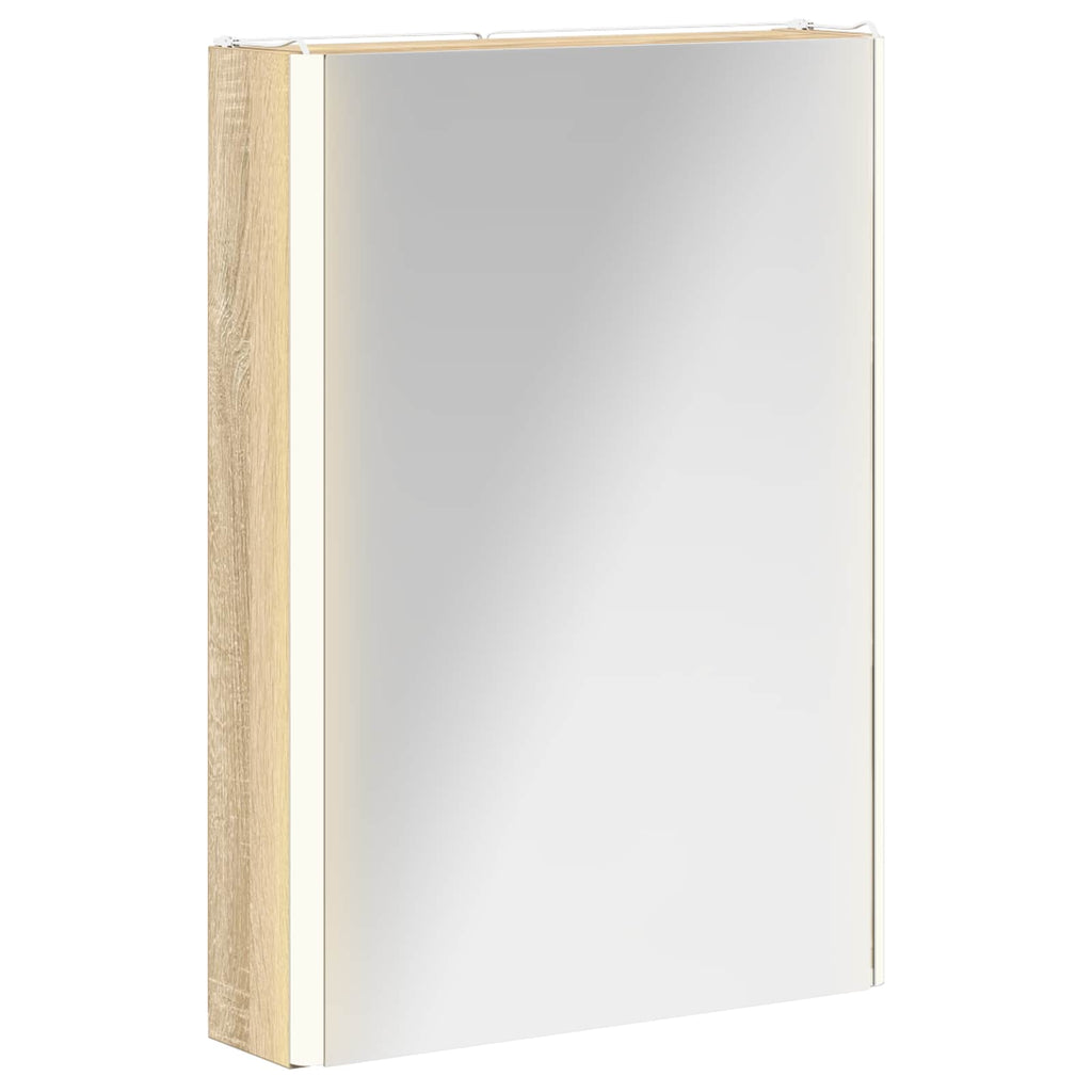 vidaXL Szafka z lustrem do łazienki Dąb Sonoma 43 x 11,5 x 60,5 cm