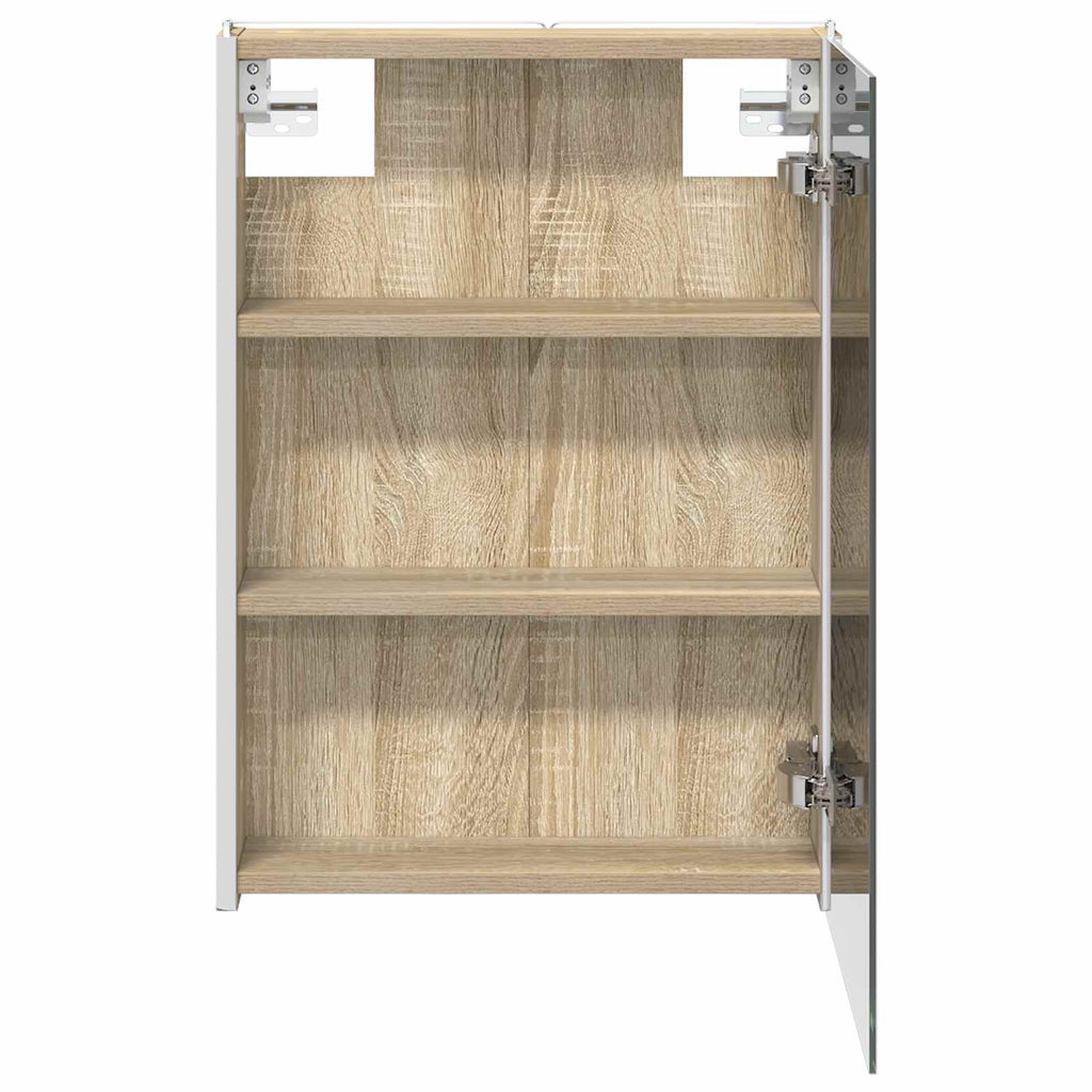 vidaXL Szafka z lustrem do łazienki Dąb Sonoma 43 x 11,5 x 60,5 cm