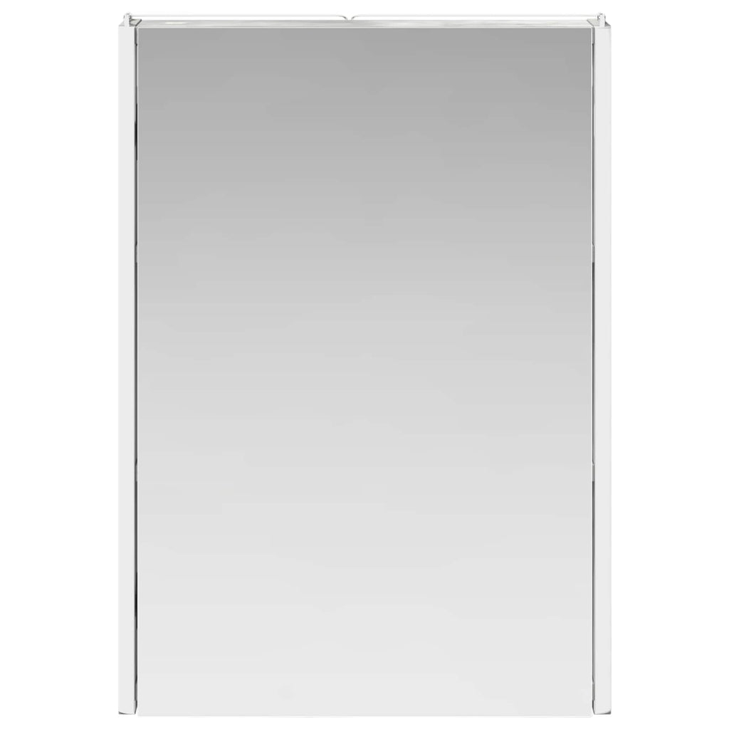 vidaXL Szafka z lustrem do łazienki Betonowy szary 43 x 11,5 x 60,5 cm