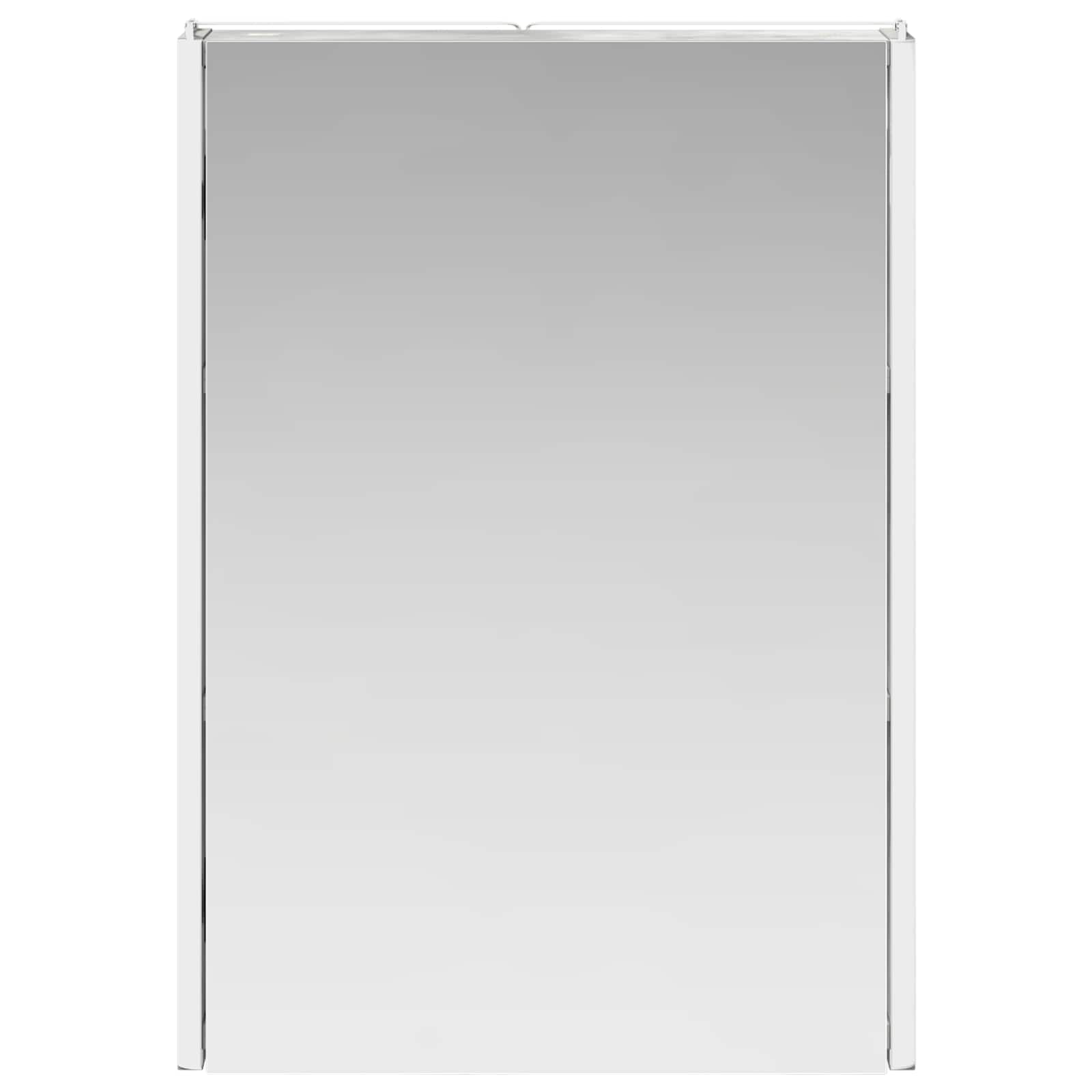 vidaXL Szafka z lustrem do łazienki Betonowy szary 43 x 11,5 x 60,5 cm