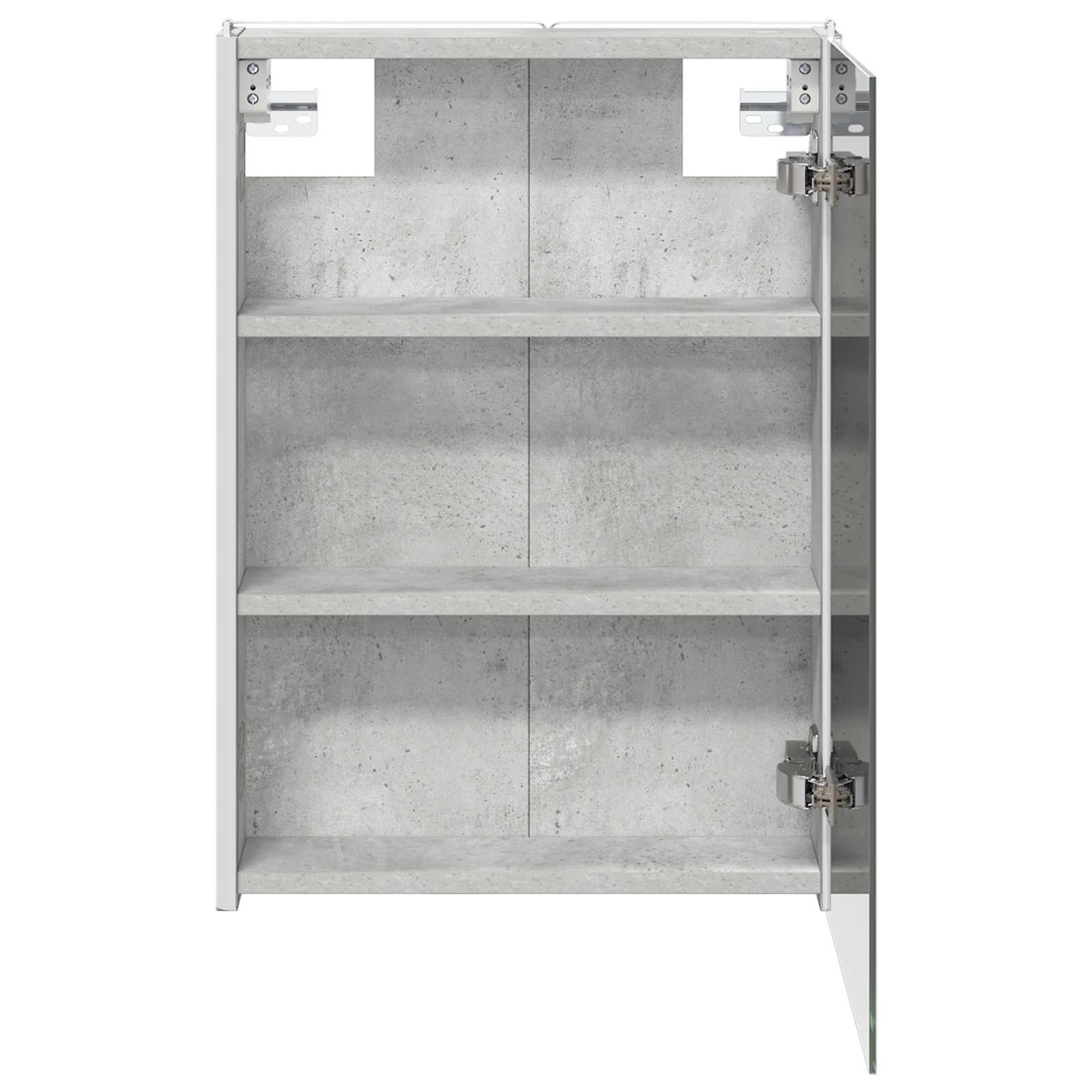 vidaXL Szafka z lustrem do łazienki Betonowy szary 43 x 11,5 x 60,5 cm