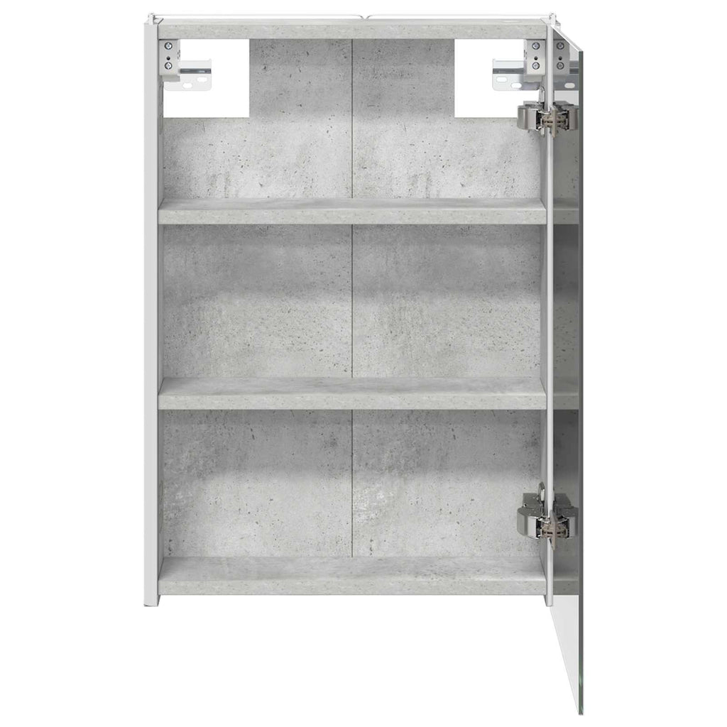 vidaXL Szafka z lustrem do łazienki Betonowy szary 43 x 11,5 x 60,5 cm