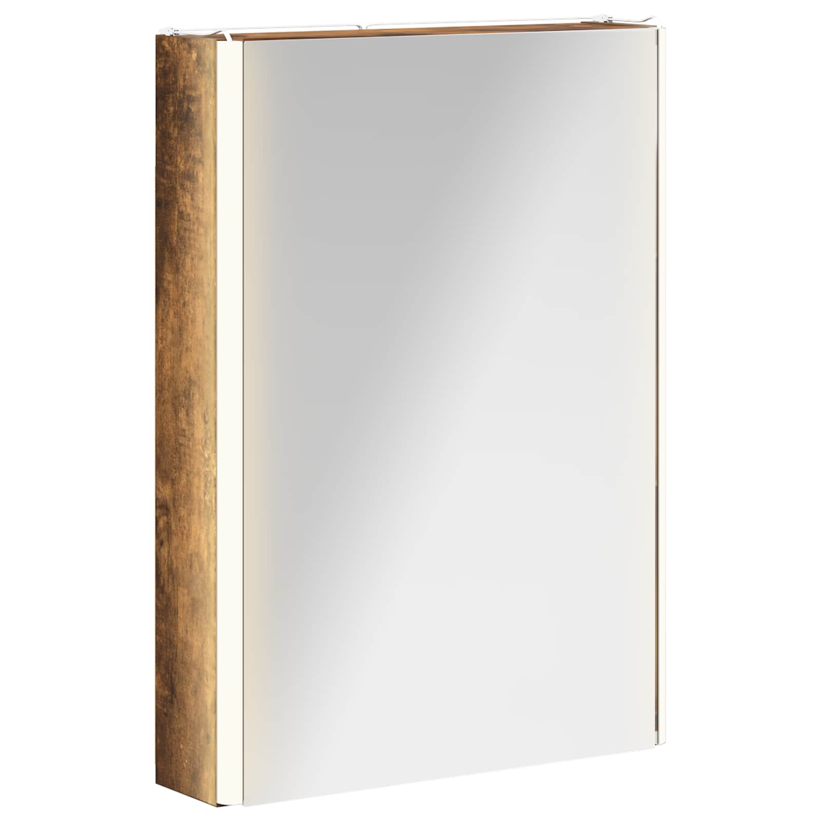 vidaXL Szafka z lustrem do łazienki Dąb wędzony 43 x 11,5 x 60,5 cm