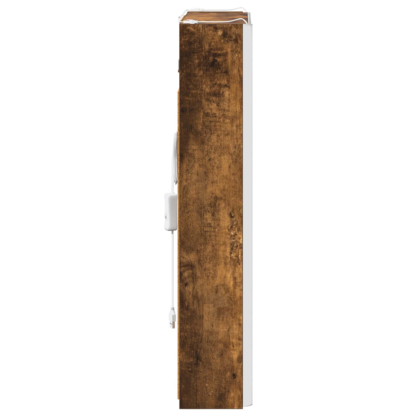 vidaXL Szafka z lustrem do łazienki Dąb wędzony 43 x 11,5 x 60,5 cm