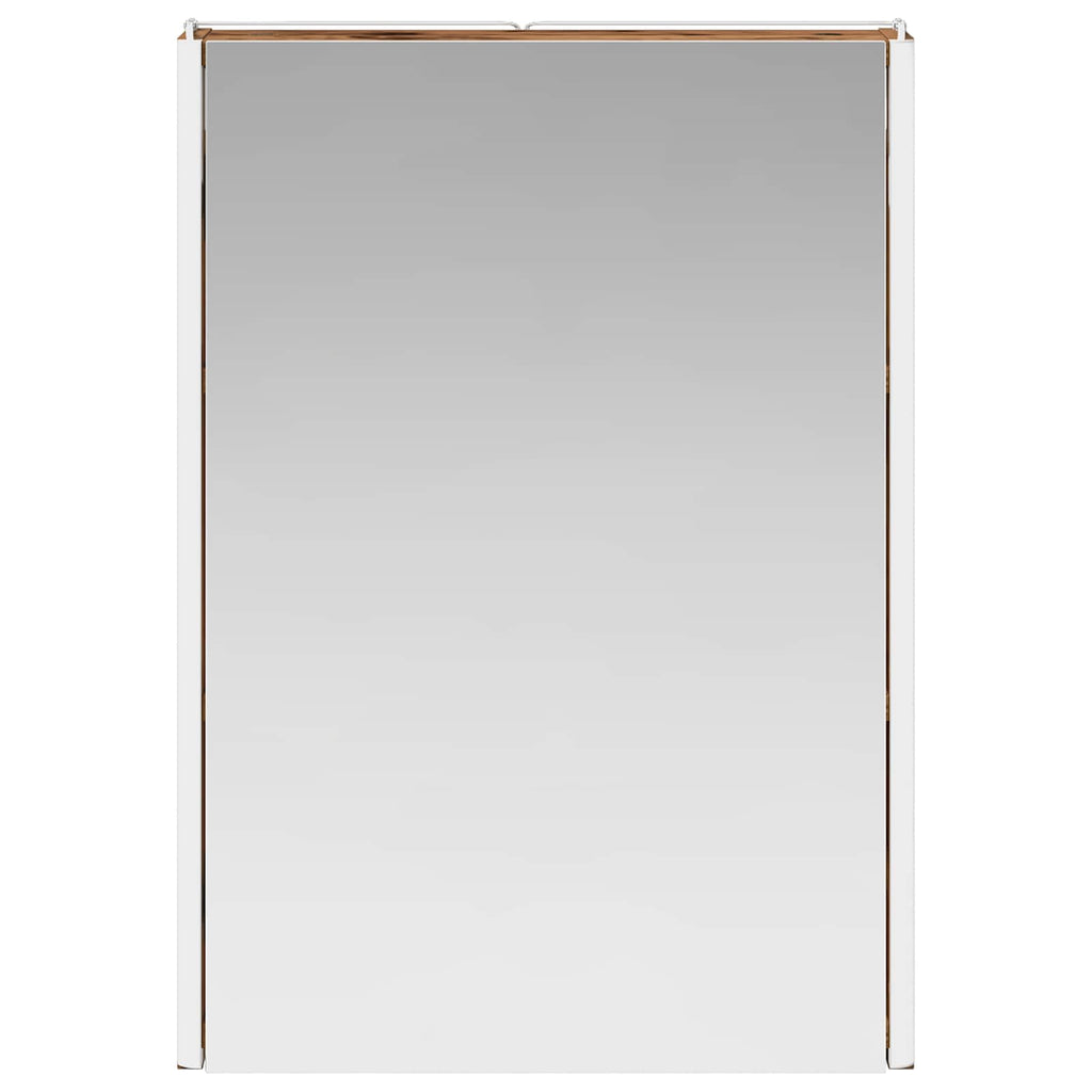 vidaXL Szafka z lustrem do łazienki Stare drewno 43 x 11,5 x 60,5 cm