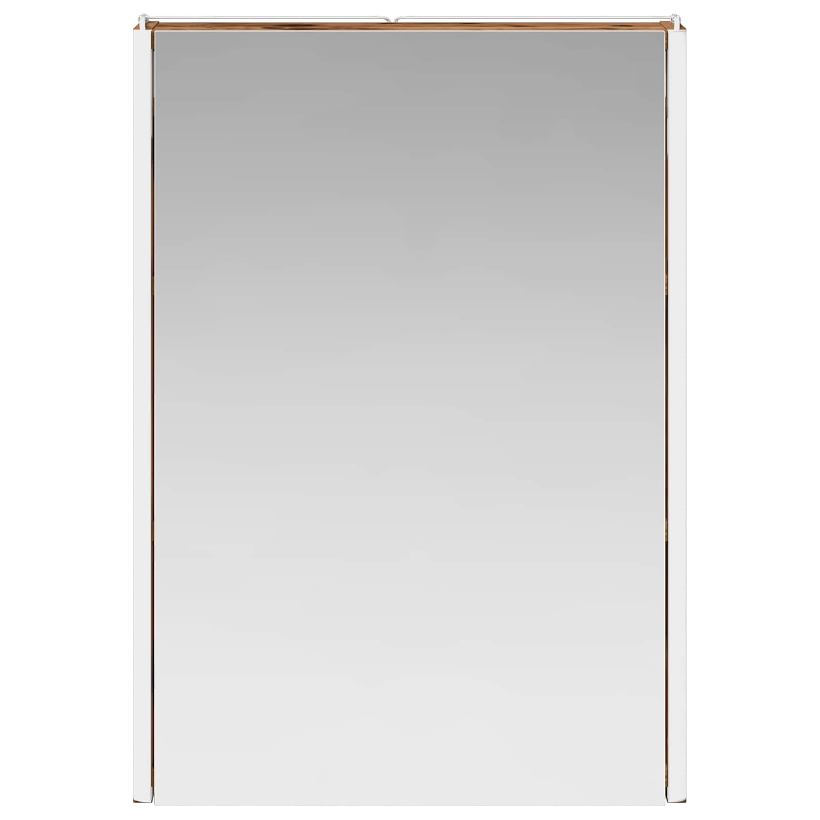 vidaXL Szafka z lustrem do łazienki Stare drewno 43 x 11,5 x 60,5 cm