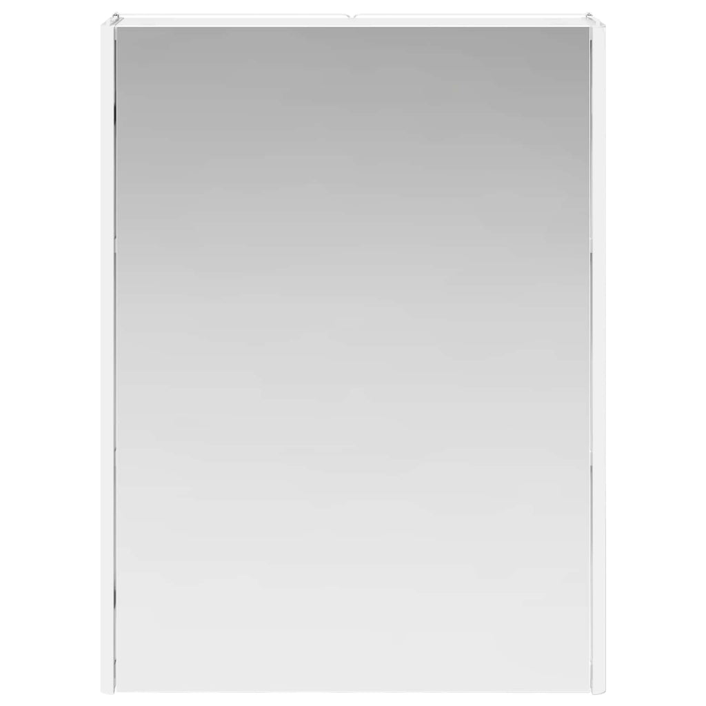 vidaXL Szafka z lustrem do łazienki Biały 53,5 x 15,5 x 70 cm