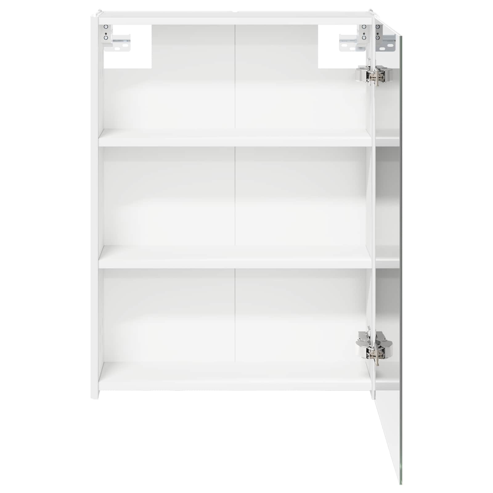 vidaXL Szafka z lustrem do łazienki Biały 53,5 x 15,5 x 70 cm
