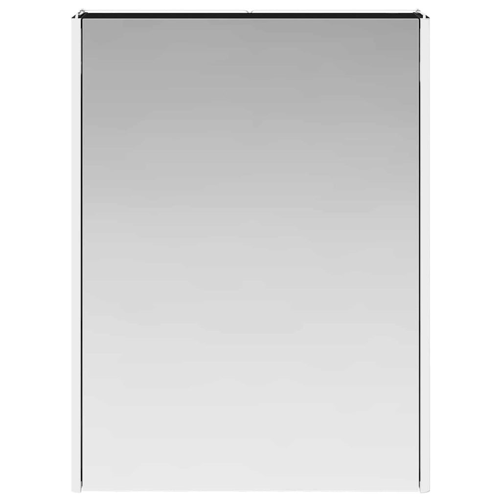 vidaXL Szafka z lustrem do łazienki Czarny Dąb 53,5 x 15,5 x 70 cm