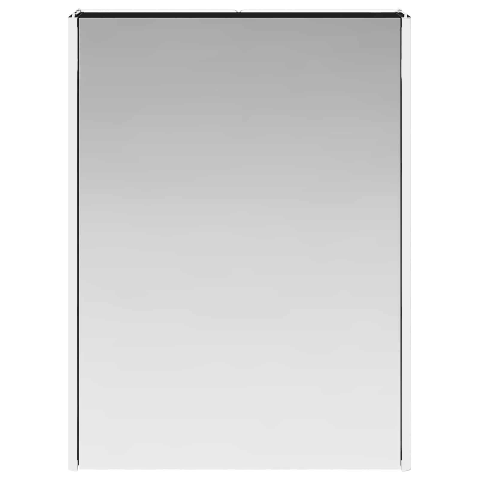 vidaXL Szafka z lustrem do łazienki Czarny Dąb 53,5 x 15,5 x 70 cm