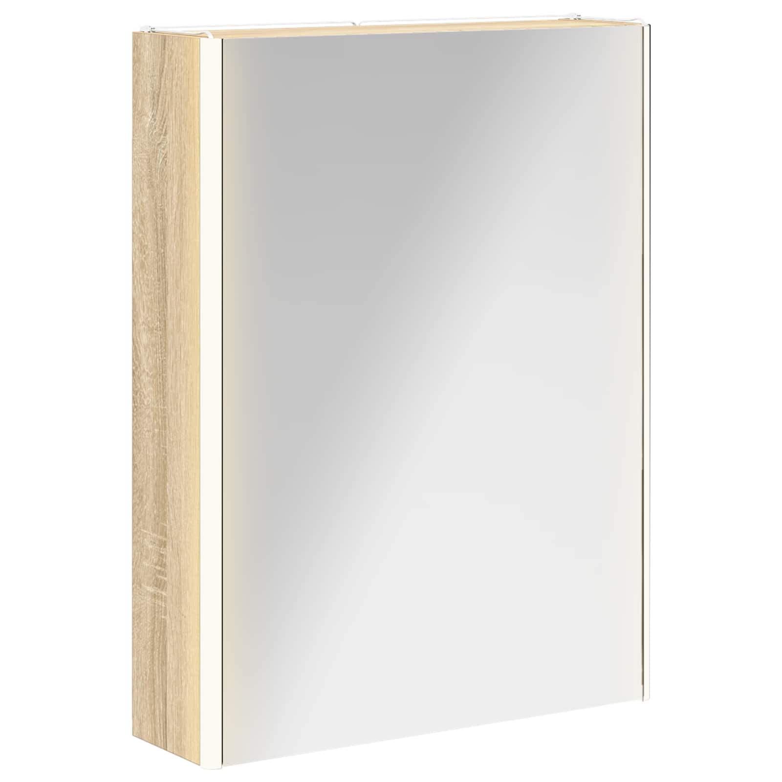 vidaXL Szafka z lustrem do łazienki Dąb Sonoma 53,5 x 15,5 x 70 cm