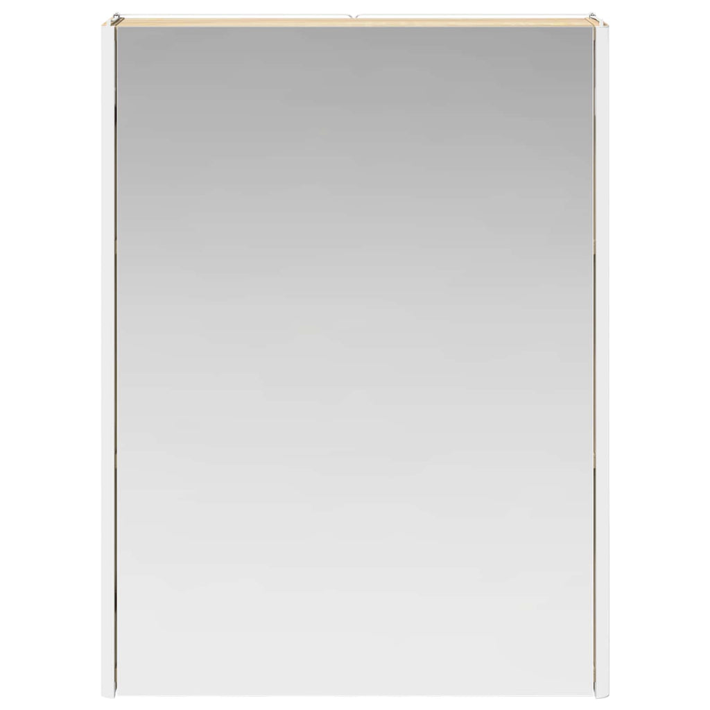 vidaXL Szafka z lustrem do łazienki Dąb Sonoma 53,5 x 15,5 x 70 cm