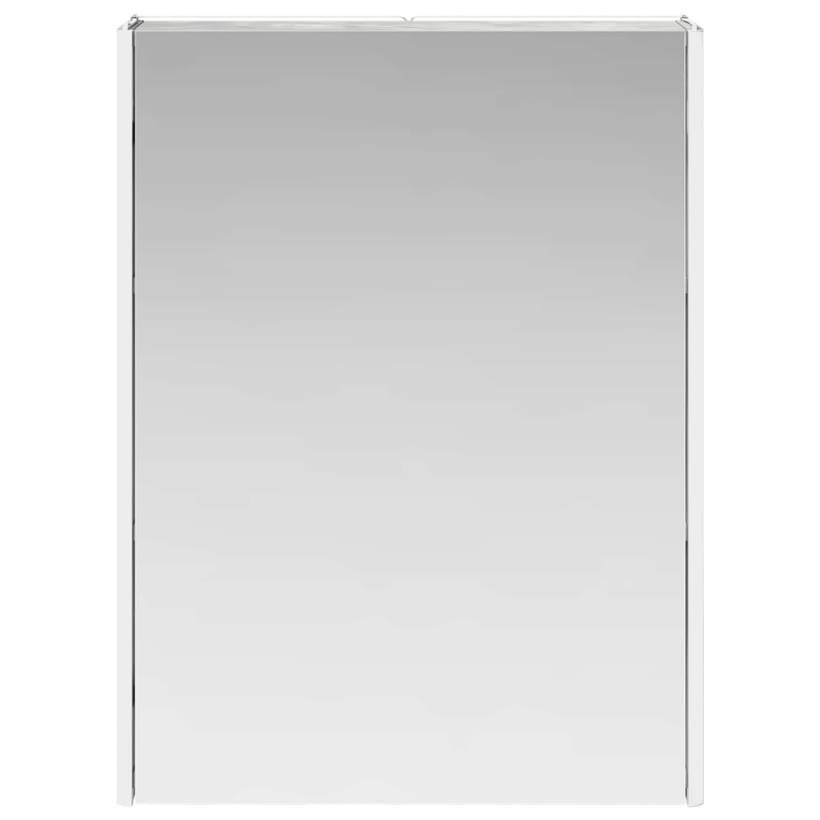 vidaXL Szafka z lustrem do łazienki Betonowy szary 53,5 x 15,5 x 70 cm