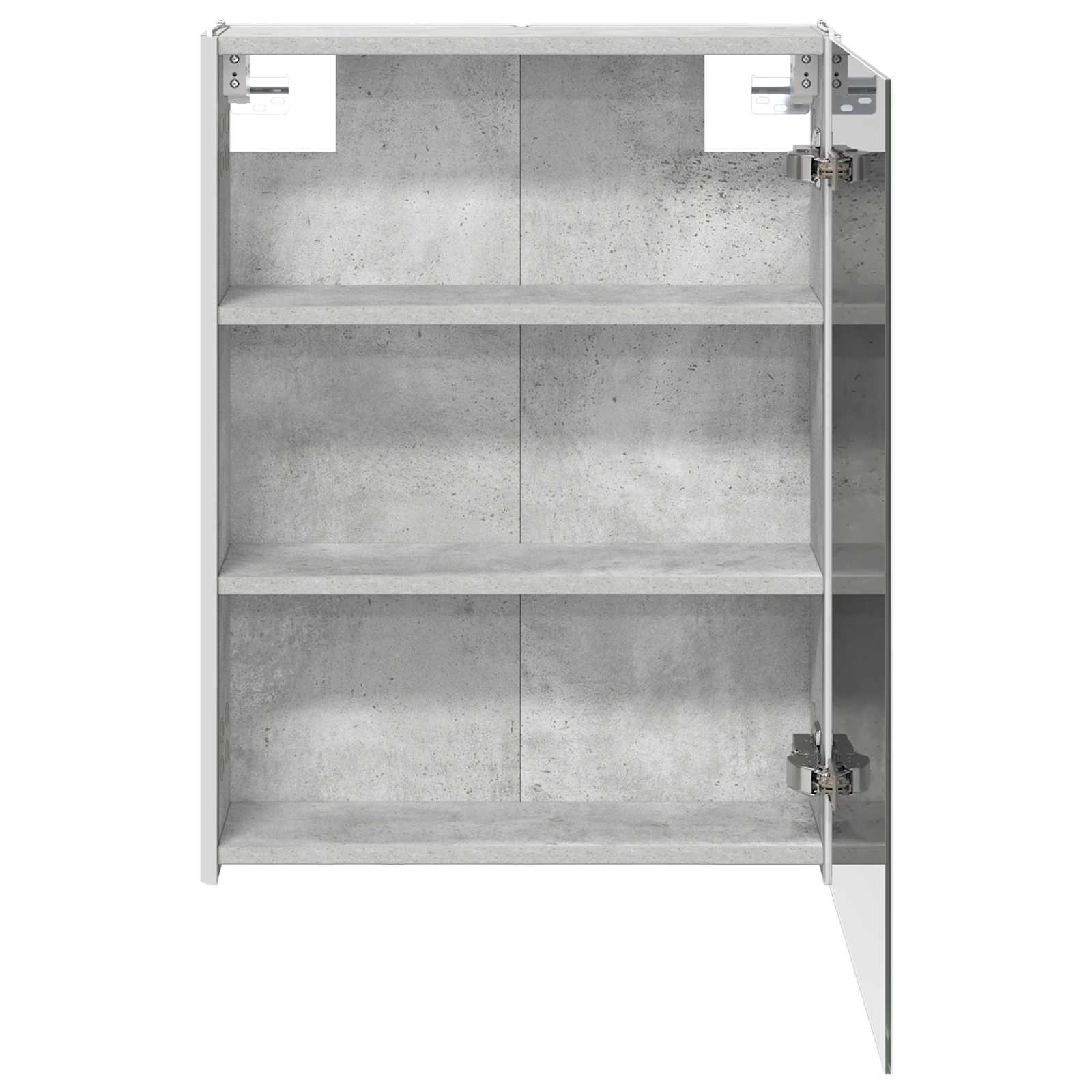 vidaXL Szafka z lustrem do łazienki Betonowy szary 53,5 x 15,5 x 70 cm