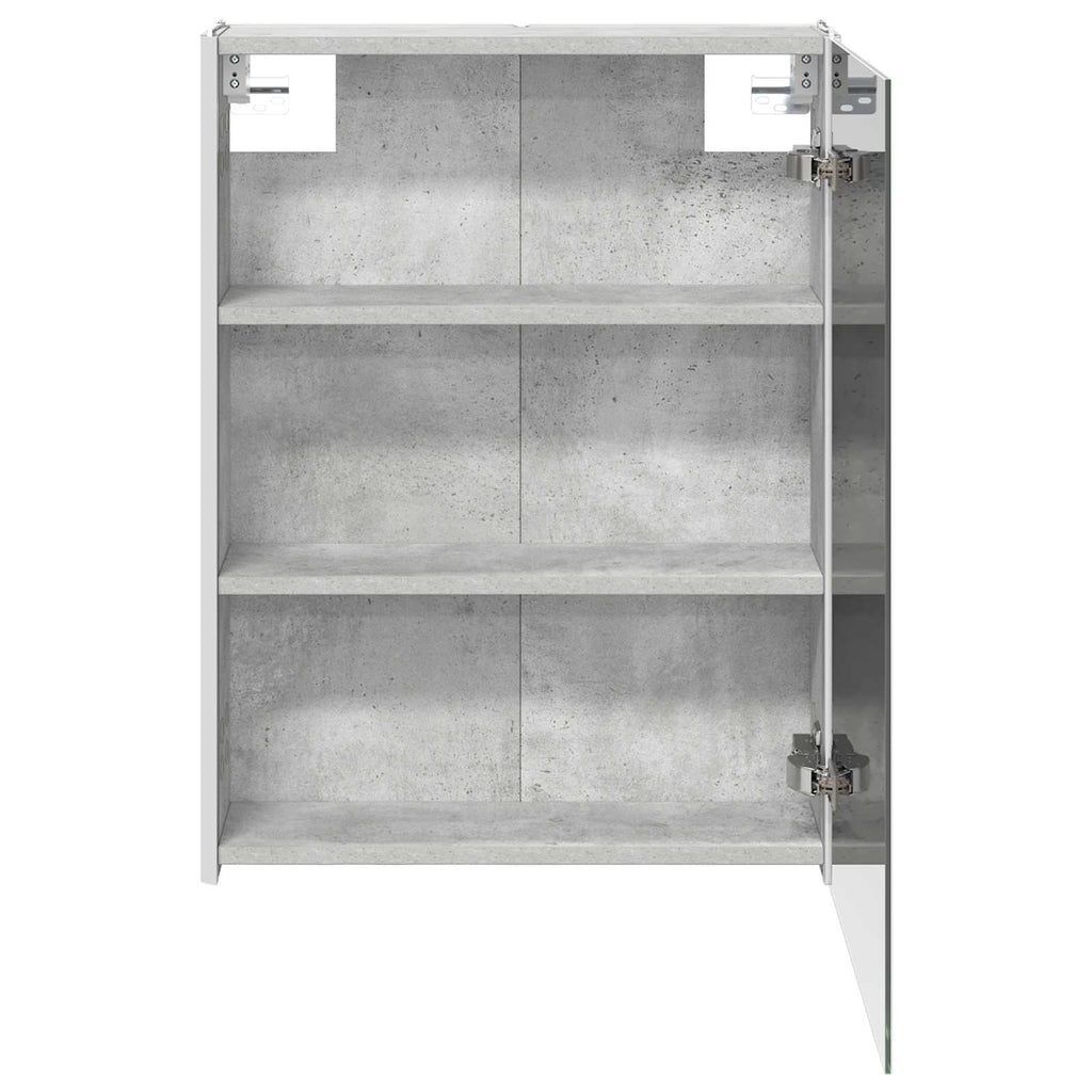 vidaXL Szafka z lustrem do łazienki Betonowy szary 53,5 x 15,5 x 70 cm