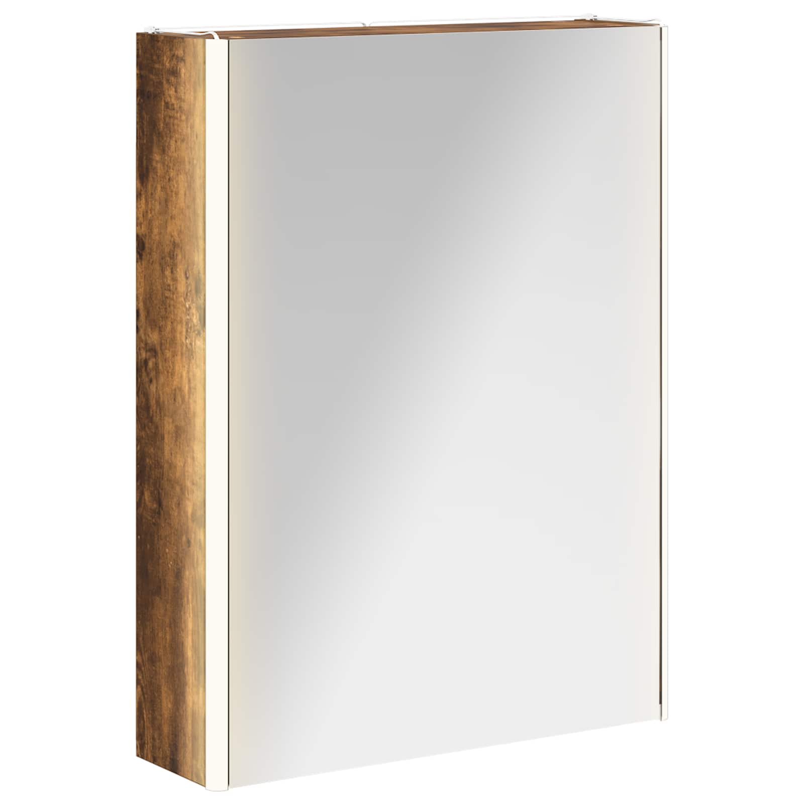 vidaXL Szafka z lustrem do łazienki Dąb wędzony 73.5 x 15.5 x 70 cm