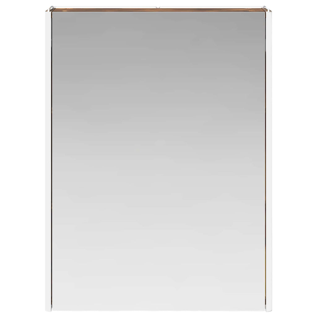 vidaXL Szafka z lustrem do łazienki Dąb wędzony 73.5 x 15.5 x 70 cm