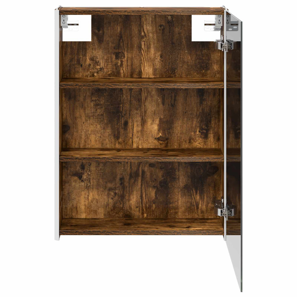 vidaXL Szafka z lustrem do łazienki Dąb wędzony 73.5 x 15.5 x 70 cm