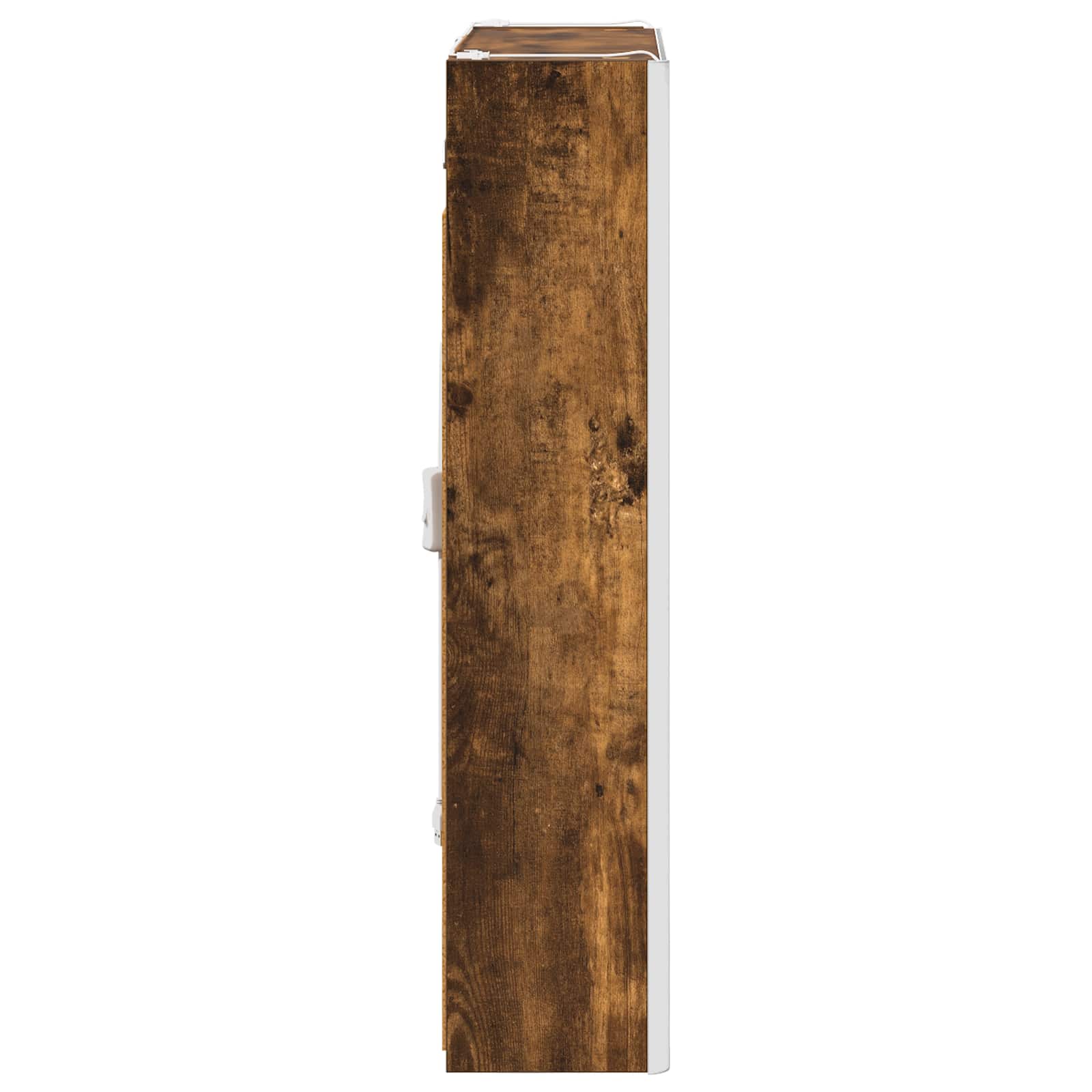 vidaXL Szafka z lustrem do łazienki Dąb wędzony 73.5 x 15.5 x 70 cm
