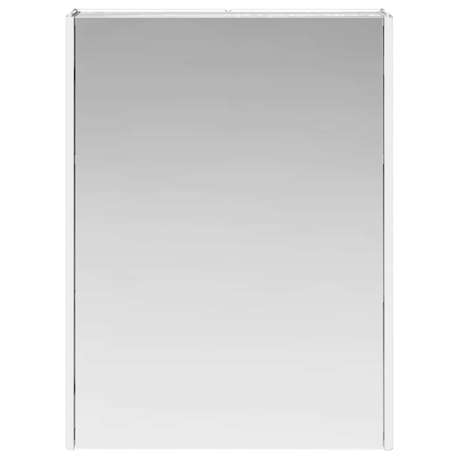 vidaXL Szafka z lustrem do łazienki Szary Sonoma 53,5 x 15,5 x 70 cm
