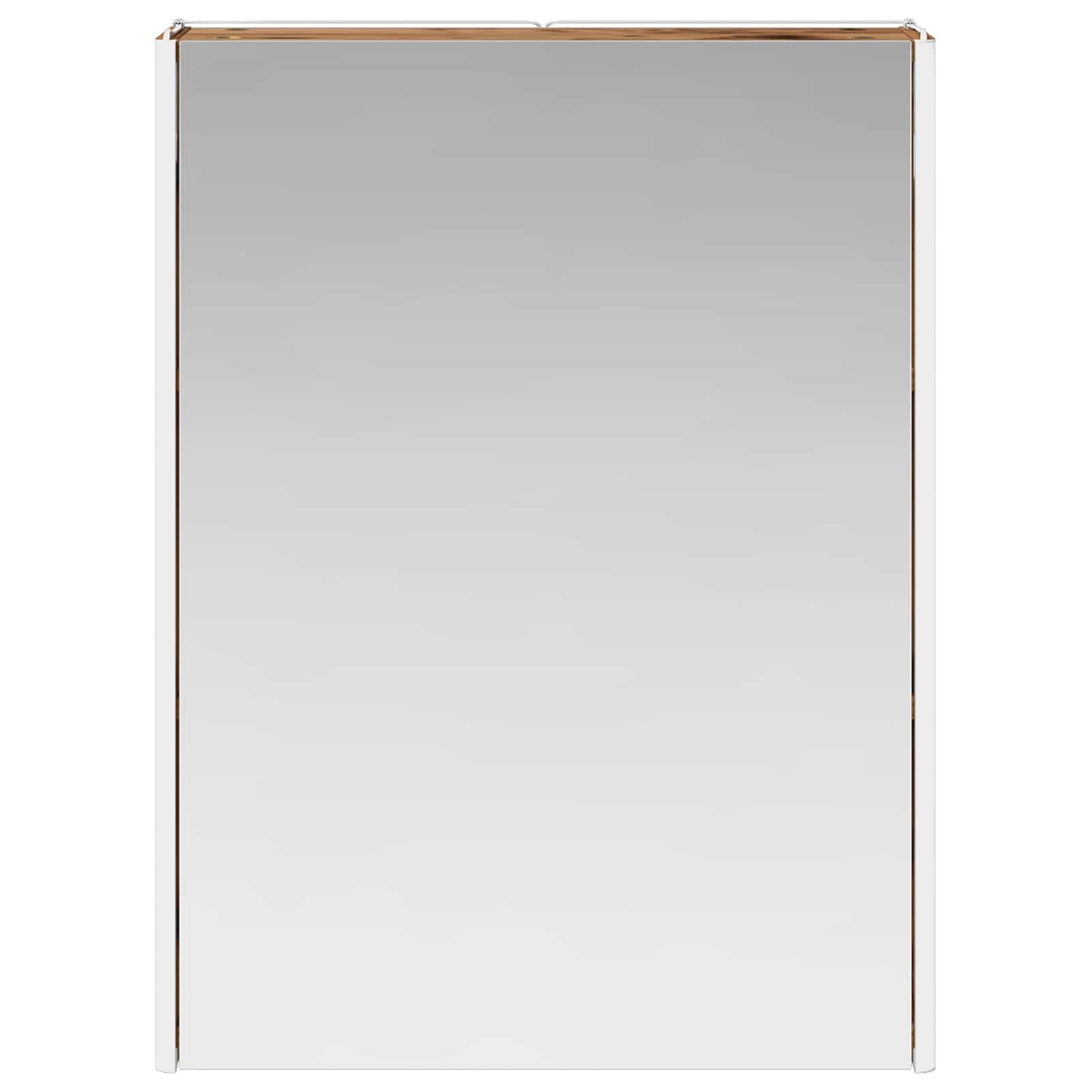 vidaXL Szafka z lustrem do łazienki Stare drewno 53,5 x 15,5 x 70 cm