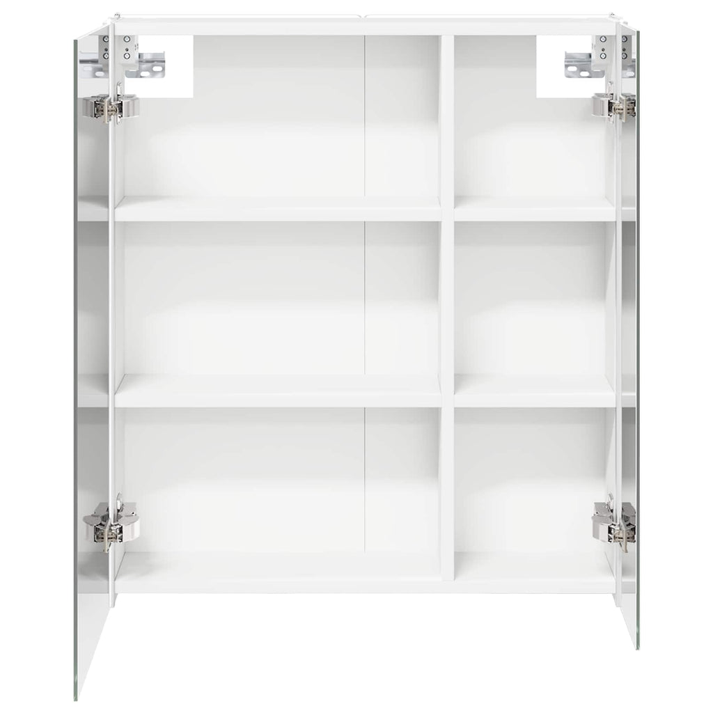 vidaXL Szafka z lustrem do łazienki Biały 63,5 x 15,5 x 70 cm