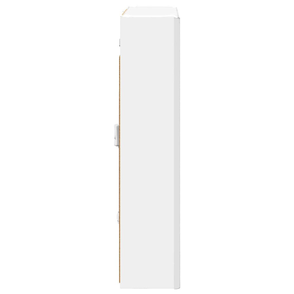 vidaXL Szafka z lustrem do łazienki Biały 63,5 x 15,5 x 70 cm
