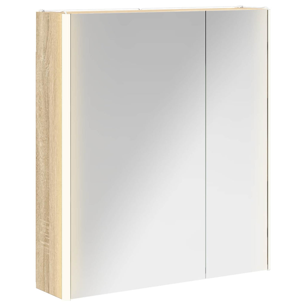 vidaXL Szafka z lustrem do łazienki Dąb Sonoma 63,5 x 15,5 x 70 cm