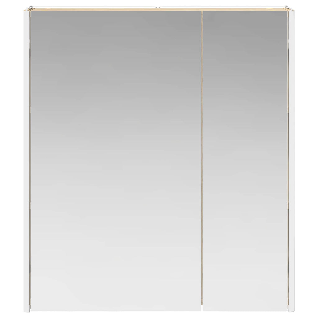 vidaXL Szafka z lustrem do łazienki Dąb Sonoma 63,5 x 15,5 x 70 cm