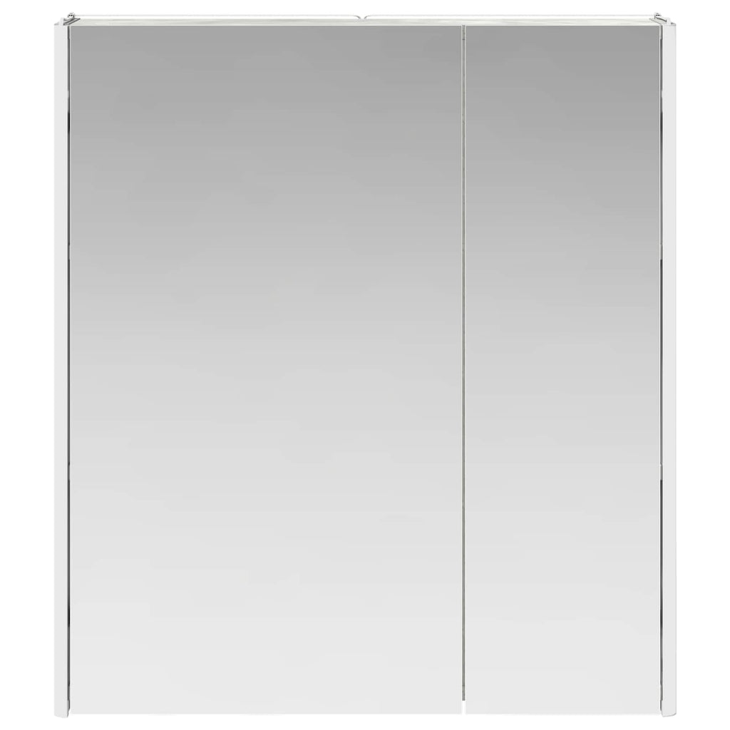 vidaXL Szafka z lustrem do łazienki Betonowy szary 63,5 x 15,5 x 70 cm