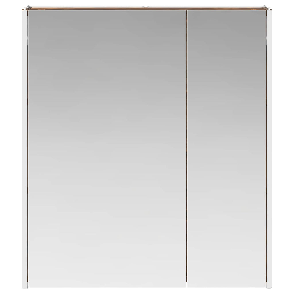 vidaXL Szafka z lustrem do łazienki Dąb wędzony 63,5 x 15,5 x 70 cm