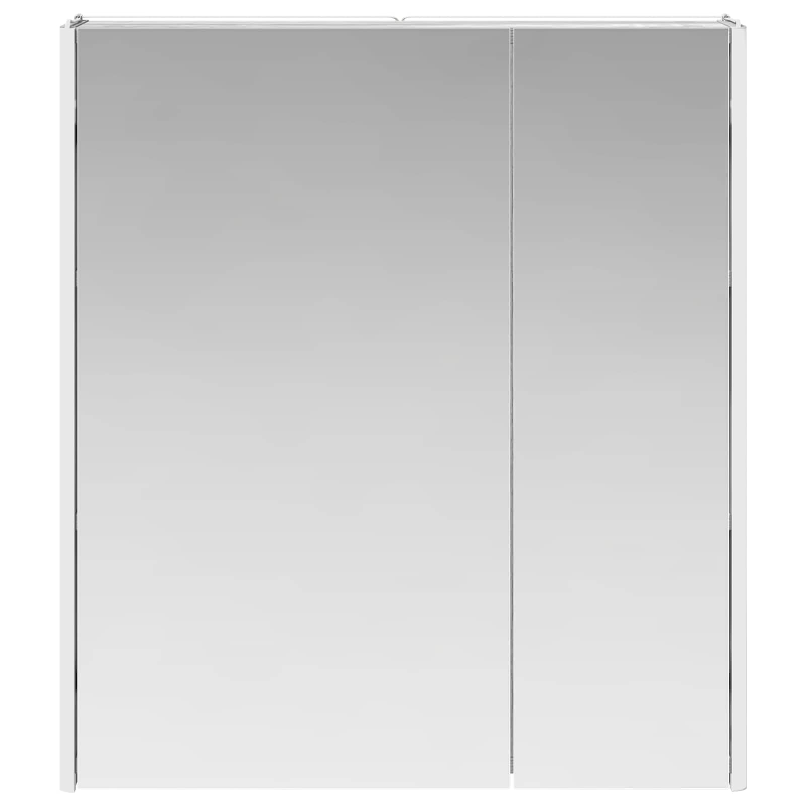 vidaXL Szafka z lustrem do łazienki Szary Sonoma 63,5 x 15,5 x 70 cm