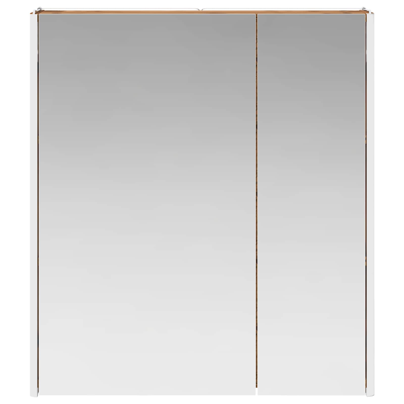 vidaXL Szafka z lustrem do łazienki Stare drewno 63,5 x 15,5 x 70 cm