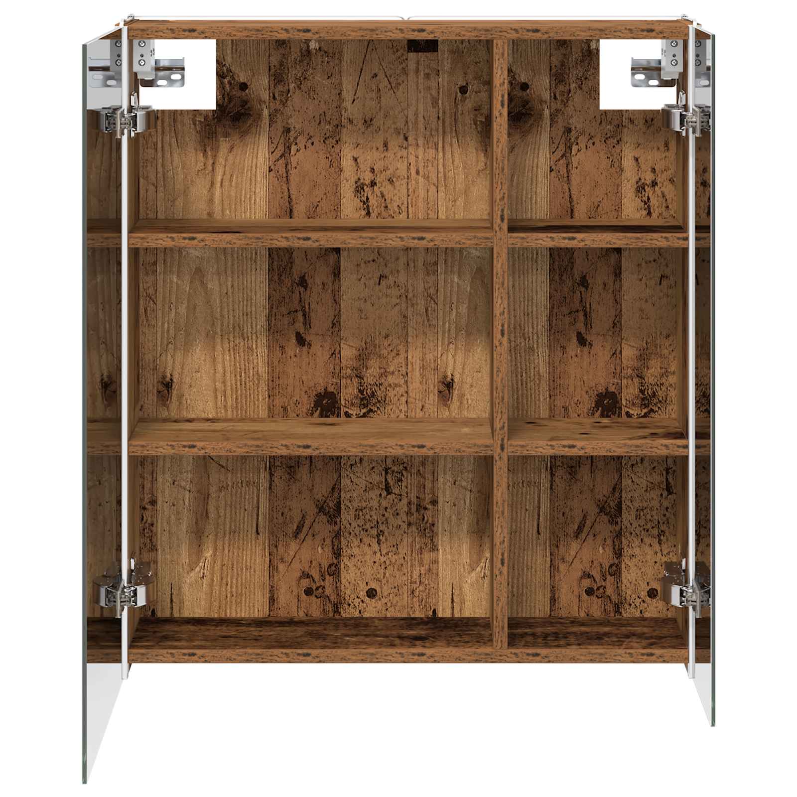 vidaXL Szafka z lustrem do łazienki Stare drewno 63,5 x 15,5 x 70 cm