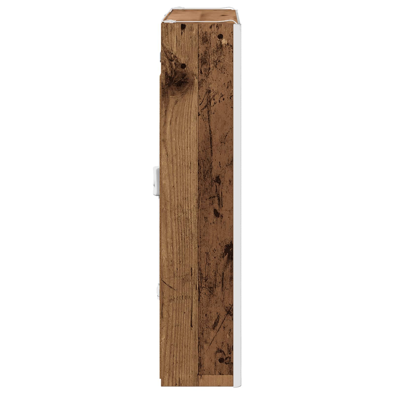 vidaXL Szafka z lustrem do łazienki Stare drewno 63,5 x 15,5 x 70 cm