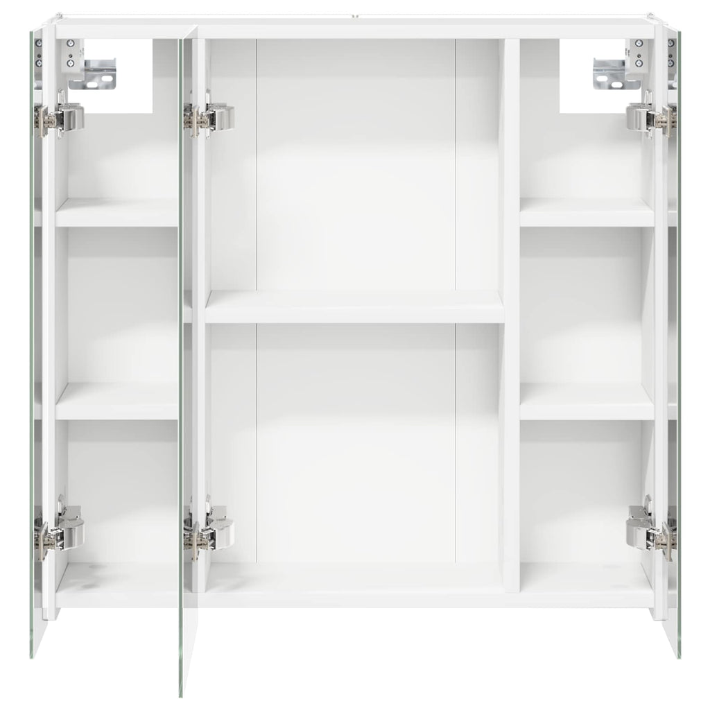 vidaXL Szafka z lustrem do łazienki Biały 63,5 x 15,5 x 60,5 cm