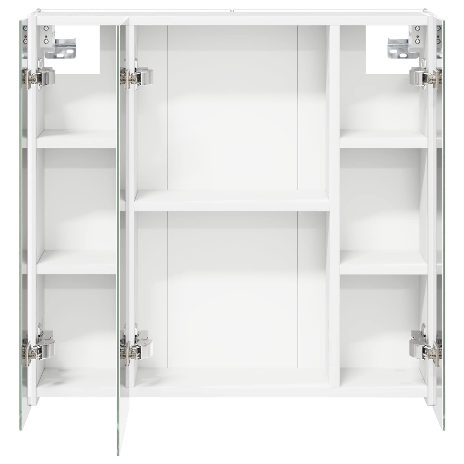vidaXL Szafka z lustrem do łazienki Biały 63,5 x 15,5 x 60,5 cm