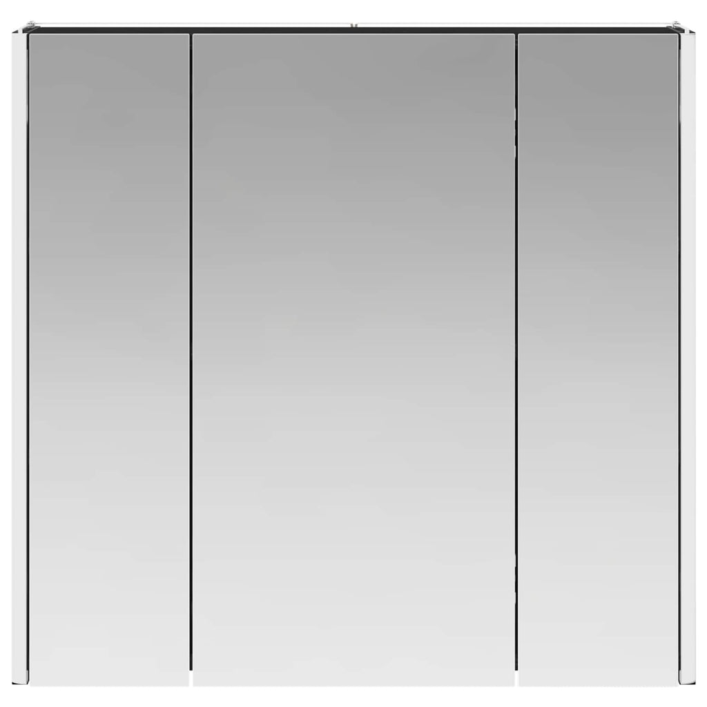 vidaXL Szafka z lustrem do łazienki Czarny Dąb 63,5 x 15,5 x 60,5 cm